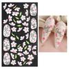 Embossed Flower Nail Sticker Self-adhesive 5D Art Embossed Nail Stickers Flower