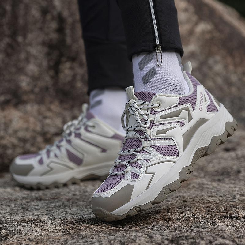 Men's Outdoor Hiking Shoes Hiking Off-road Mesh Breathable Wear-resistant Non-slip Size 36-46 Couple Sneakers