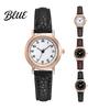 Lightweight Ladies Watch Women Round Dial with Faux Leather Strap