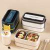 Leak-proof Food Container Single/Double Layer Food Storage Box Insulated Lunch Box  Worker