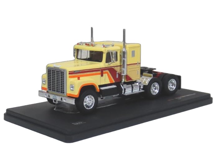 Ixo 1/43 Scale International Transtar 4300 1980 Yellow Tractor Head (Finished Model)