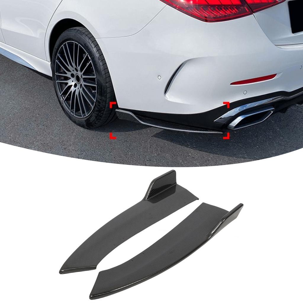 1 Pair Car Rear Bumper Diffuser Splitter Replacement for   C‑Class W206   Line 2022 And Later