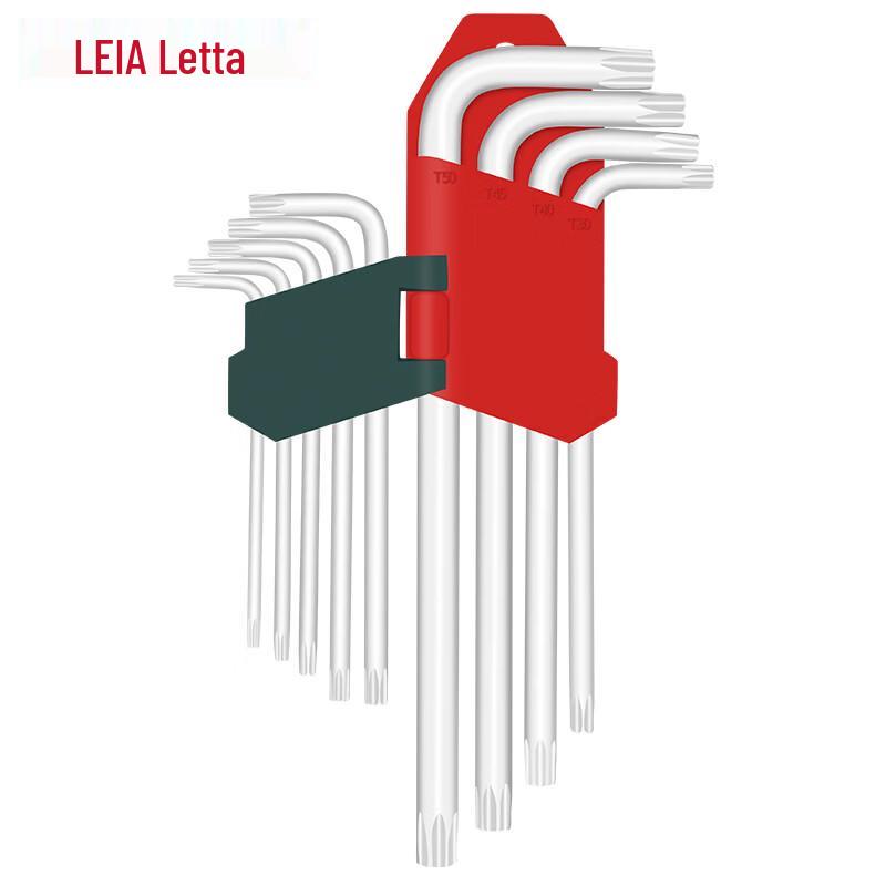 LETA 9-Piece Extended Metric Hex & Torx Security Wrench Set