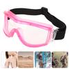 Children Safety Goggles AntiSpittle Kid Antifog Transparent Outdoor Protective Glasses(rose )