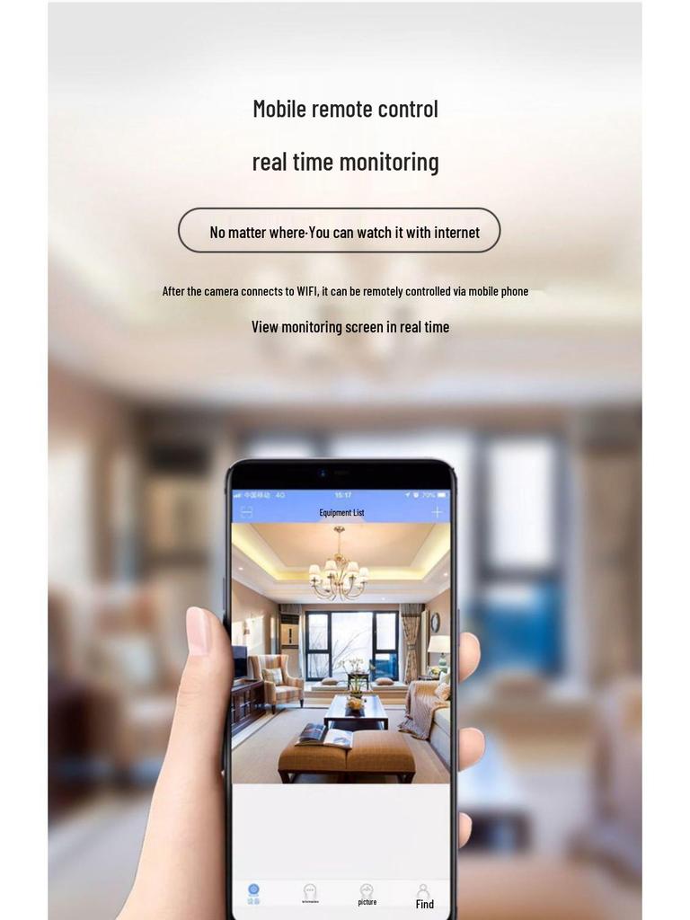 360° Rotating Wireless WiFi Surveillance Camera with Phone Connectivity, Remote Access, Clear Night Vision, and Smart Tracking