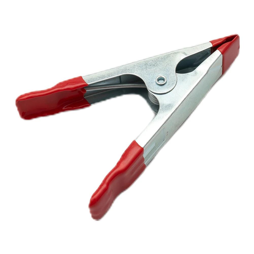 3PCS Metal A-Shaped Spring Clip 4 Inch Spring Clamps Fixed Woodworking Grip Repair Tool Multipurpose Fixed Clips Hand Tools
