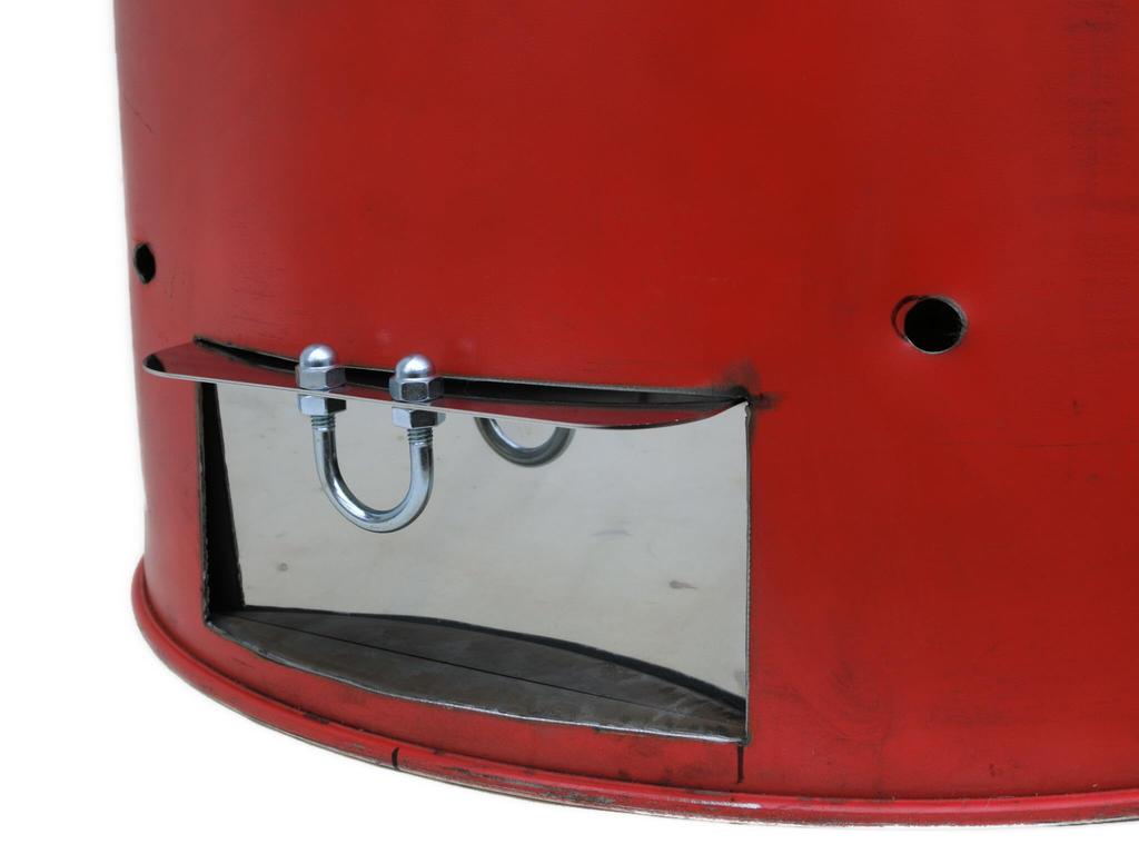 Drum can rocket incinerator Option (chimney top T-shade)