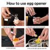 Eggshell Bottle Opener Eggshell Cutter Opener Double-headed Metal Boiled Egg Creative Gadgets Kitchen Cooking Accessories Tools