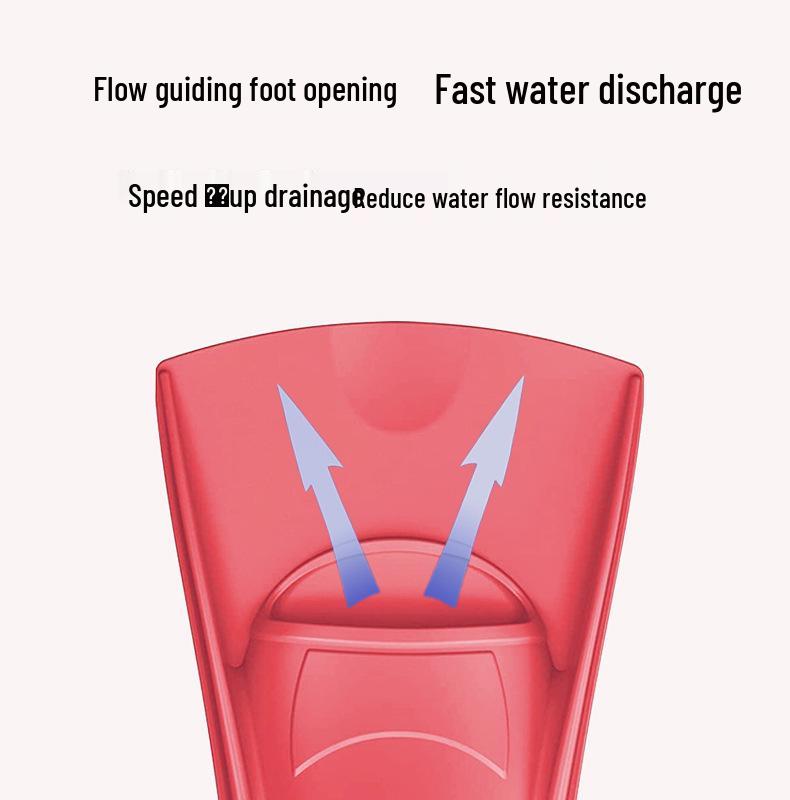 Unisex Silicone Swimming Fins for Freestyle & Breaststroke - Lightweight Short Diving Fins for Adults & Children