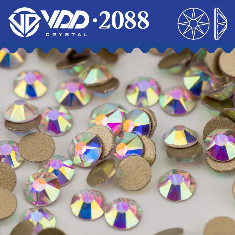 VDD SS16-SS30 High Quality 2088 Rhinestones Crystal Flatback 8 Big 8 Small 16cut Stones for DIY Crafts Nail Art Decoration
