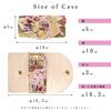 Nishijin Woven Key Case 4 Row Smart Key Trifold Key Holder Key Compact Key Holder 4 Row Key Hook Japanese Pattern Gold Brocade Takamisha Genji Emaki