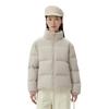 Li Ning Fitness Series Casual Stand Collar Warm Down Jacket Women Outerwear Khaki AYMU516-5