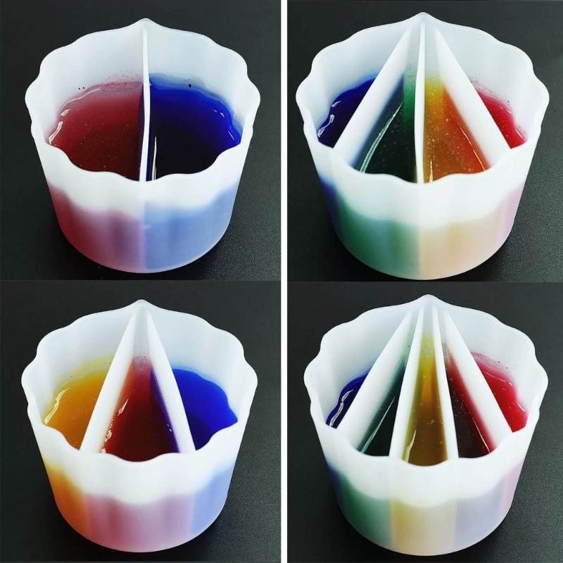 Resin Color Mixing Cup Silicone Mold Crafts Drawing Paint Pouring Cup Supplies