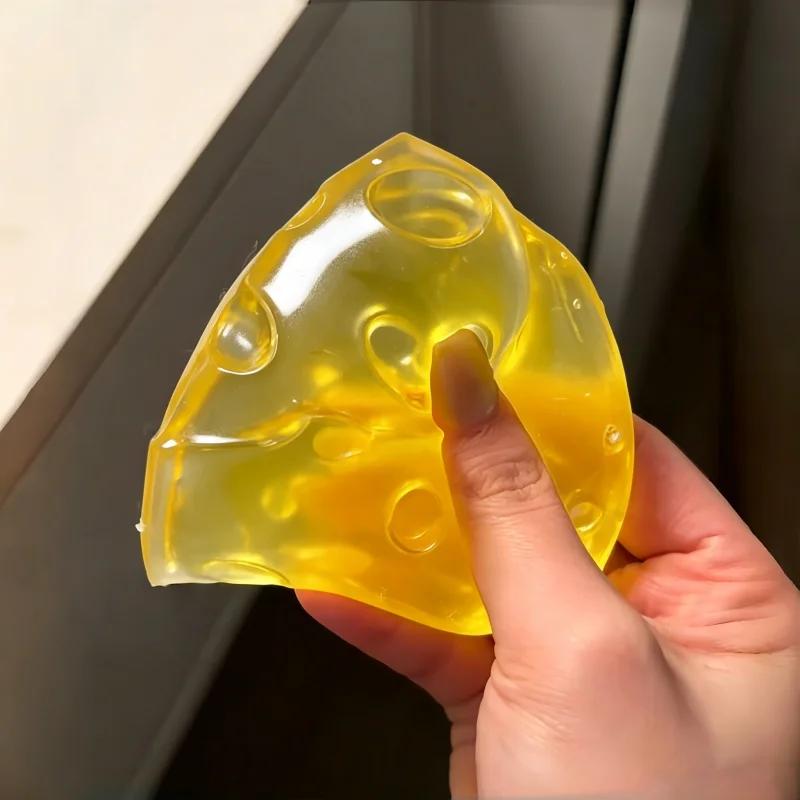 Maltose Squishy Honig Käse Fidget Sensorisches Spielzeug Langsamer Aufstieg Mochi Käse Kneten Anti-Stress Ungiftige Spielzeuge Für ADHS Geschenk