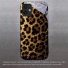 Goldfarbene Leopardenmuster Schwarze Glas-Handyhülle für Motorola Moto G14 G22 G24Power G24 G34 G35 G45 G54 G55 G75 G84 G85 Harte Rückseite