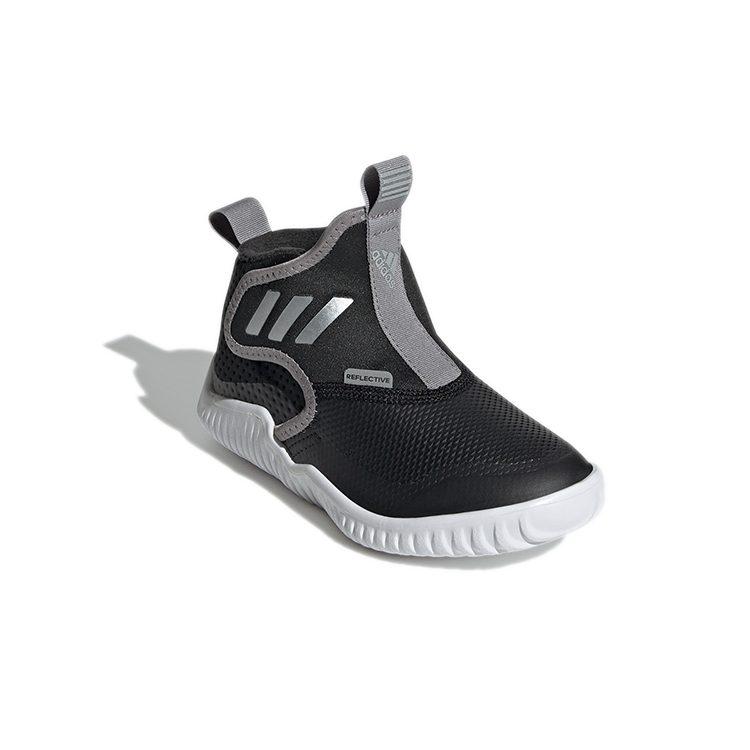 Adidas Rapidazen C Rapidazen Mid C Fabric Comfortable Abrasion Resistant Mid top Kids' Running Shoes Black FZ5043