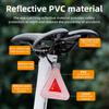 Vysoce svítivý reflexní přívěsek na kolo PVC Mini trojúhelník Varovná podložka Multifunkční reflexní trojúhelníková značka pro noční jízdu