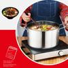 Täglich verwendbarer Suppentopf aus Edelstahl mit Deckel Vorratstopf Pfannen Küchenutensilien Suppen-Saucenpfanne