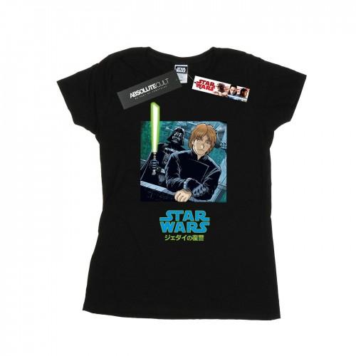 

Star Wars Womens/Ladies Vader And Luke Anime Cotton T-Shirt