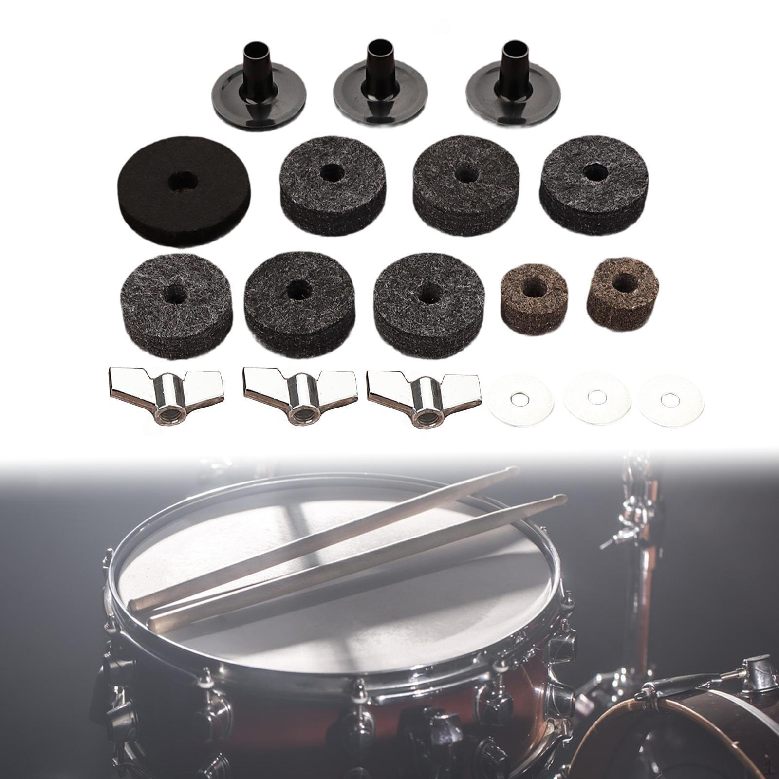 

18Pcs Cymbals Replacement Accessories and Washer Cymbal Felts Stand Sleeves for
