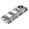Metal Bass Bridge Chrome Metal High Hardness Noiseless Electric Guitar Bridge for Replacement