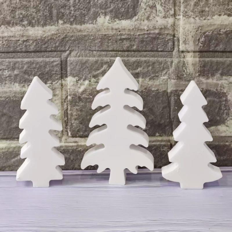 Christmas Silicone Molds,Christmas Ornament Mold Xmases Tree Epoxy Mold for Resin Casting DIY Crafts Soap Home Decorations