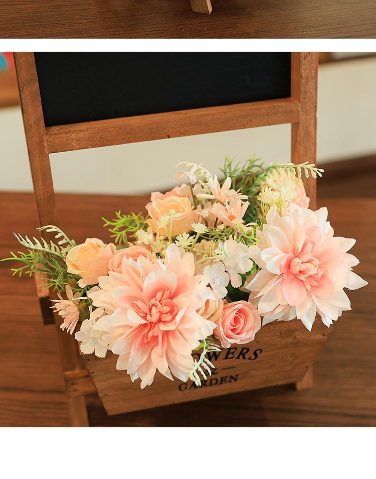 Small Chalkboard Ornament: Solid Wood Decor for Coffee Shops, Homestays, Milk Tea Shops, Bars, and Home.