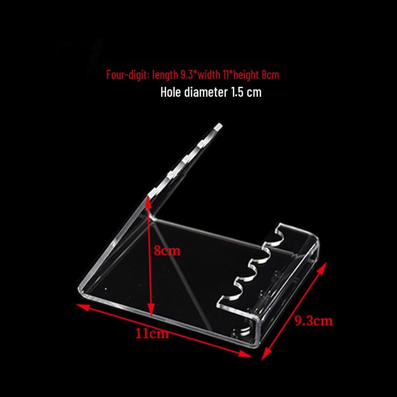 Clear Acrylic Pen and Pencil Display Stand with Customization Options