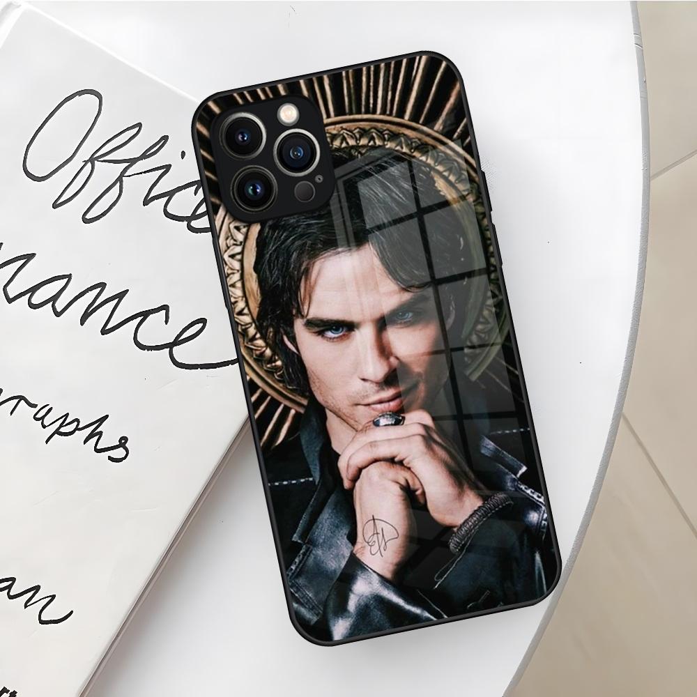 The Vampire Diaries Handyhülle für iPhone 16 15 14 12 11 13 Pro Max Mini X Xr Xs Se 8 Plus Glas