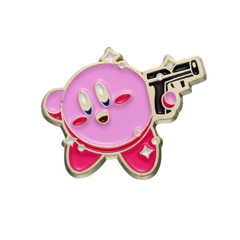 

Whimsical Cartoon Pink Character Brooch Decorative Alloy Badge For Every Occasion XZ8458