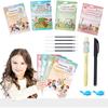 Magical Handwriting Workbooks Handwriting Practice Magic Copybook, Handwriting Aid Magic Pen Reusable Copybook Grooves Template Design for Children