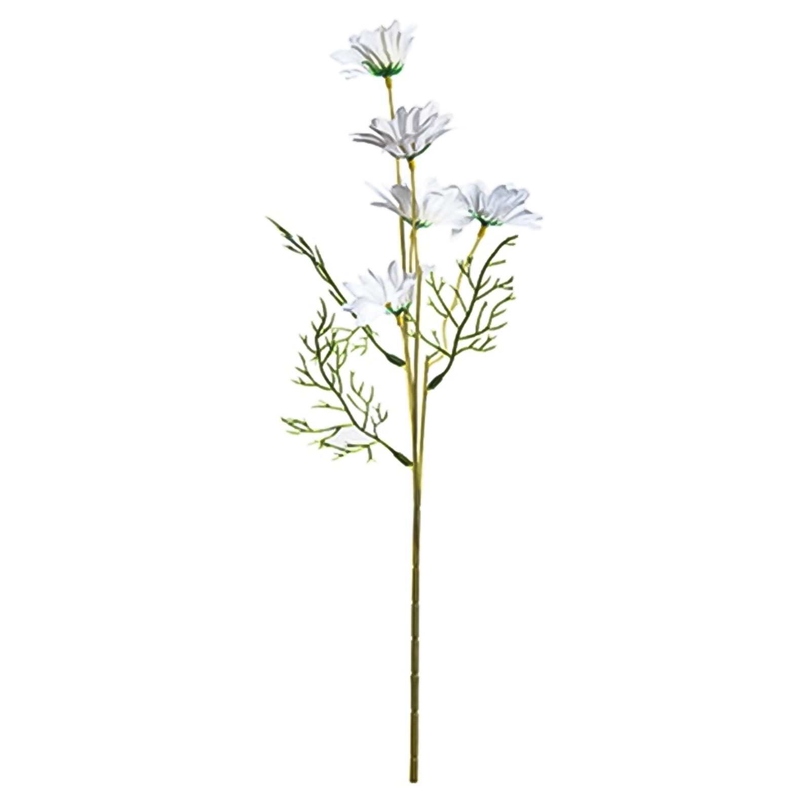 

HOW-E 5 головок из искусственного шелка, искусственный цветок маргариты, искусственное растение, домашнее свадебное украшение белый