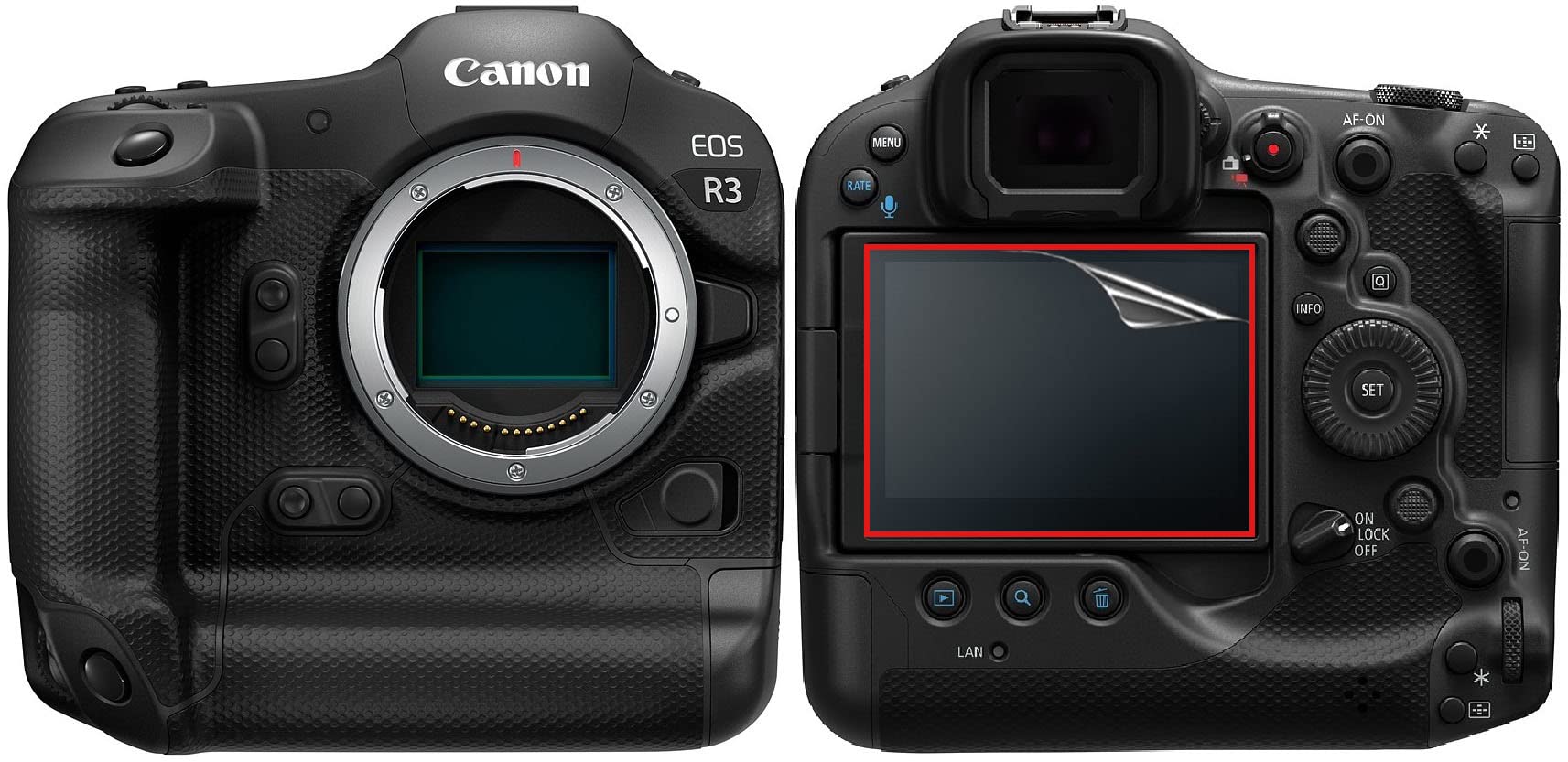 

WASHODO Resin LCD Protector for Canon EOS R3 Digital Cameras (503-0033B)