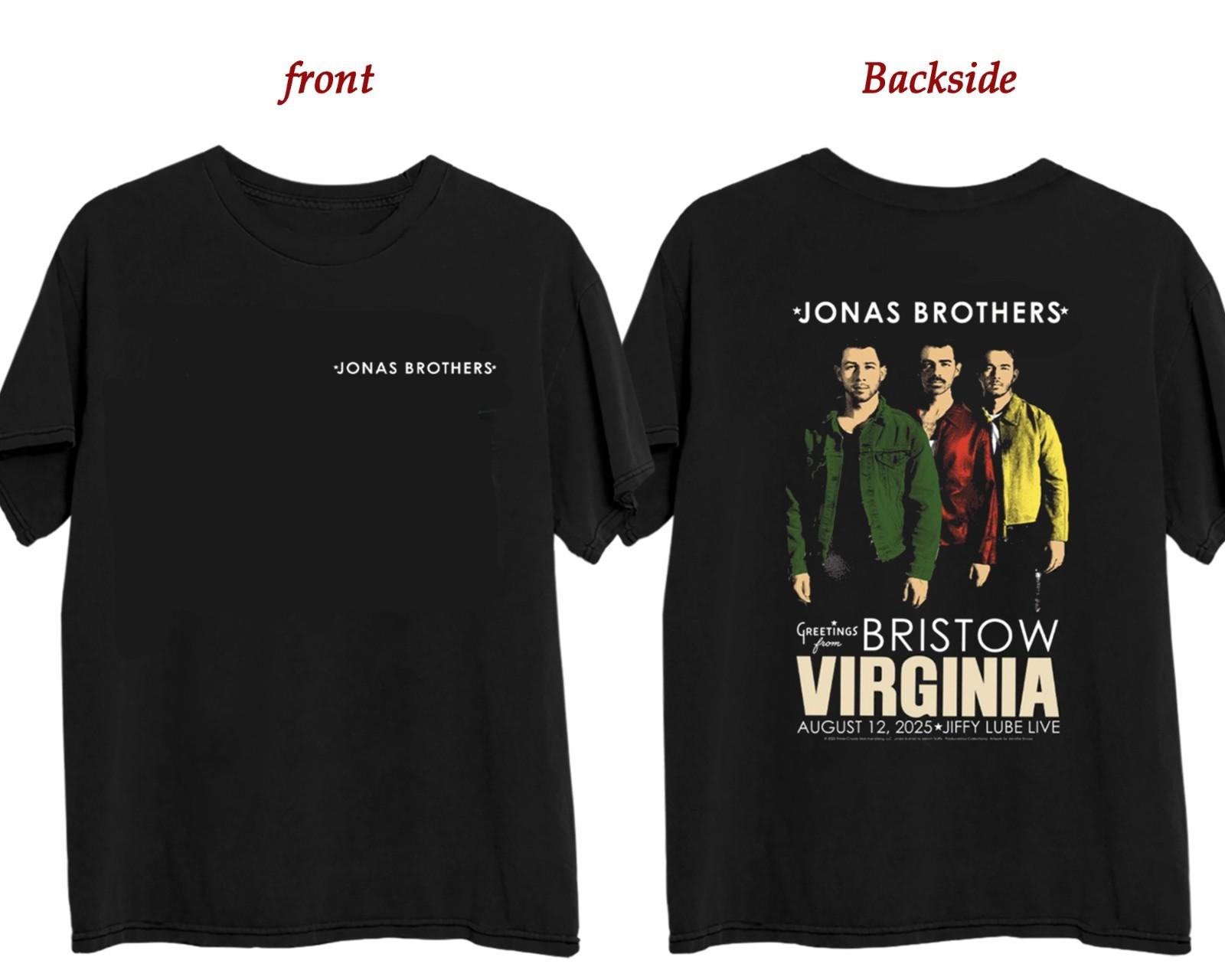 Jonas Brothers Bristow Concert 12 August T Shirt Mens Womens Tees Top S