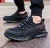 Letnie buty robocze z podnoskiem niezniszczalne buty dla mężczyzn kobiet lekkie buty bezpieczne stalowy podnosek buty robocze bezpieczne