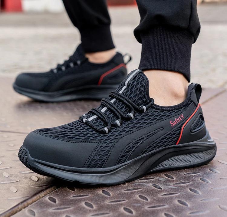 

Summer working shoes with protective toe indestructible shoes for men women lightweight safety shoes steel toe safety work boots 36