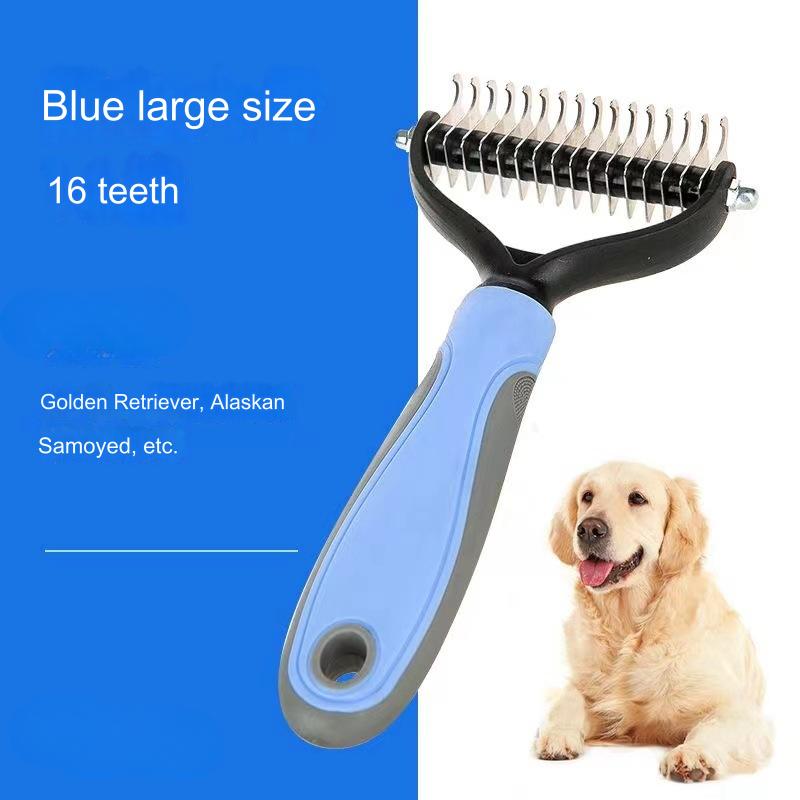 Pet Hair Remover Brush Dogs Fur Trimming Pet Grooming Tool For Matted Long Hair Curly Pet Deshedding Cat Brush