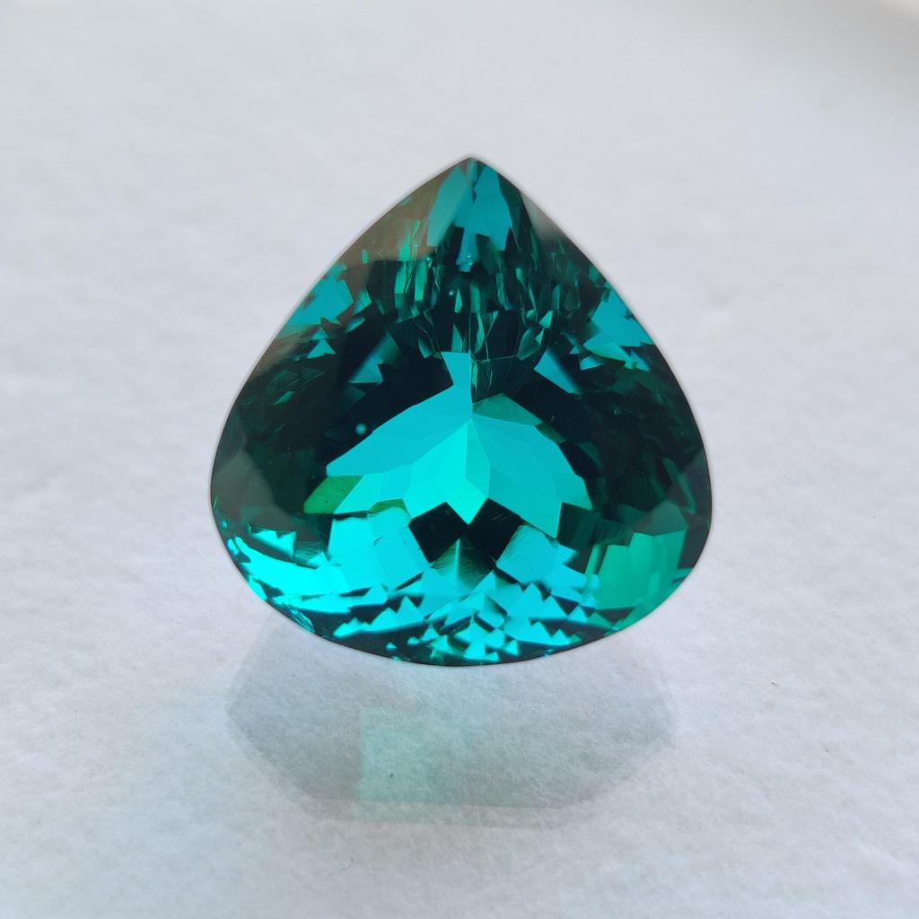Amazing Pear Oval Cut Natural Glass Stone, Loose Stone, 23.35 Carat, 18 MM Size Pear Stone.