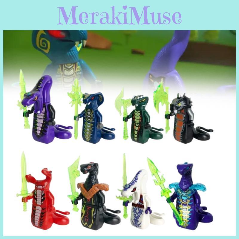Snake Ninjago Building Blocks With Weapon Educational Model Kids Birthday Gifts