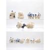 Beflockte dicke Katze Beflockung Katzen Blind Box Spielzeug Kawaii Niedliche Puppe Geschenke Spielzeug Sammeln Ornamente Kinder Geschenke