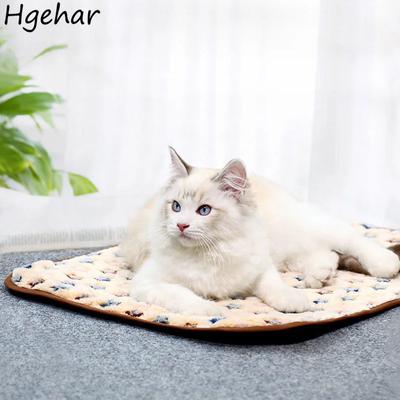 Cat Mats Breathable Double-sided Bed for Small Pets Soft Coral Fleece Mat Cooling Nest Sleeping Litter Pet Supplies Cats Product