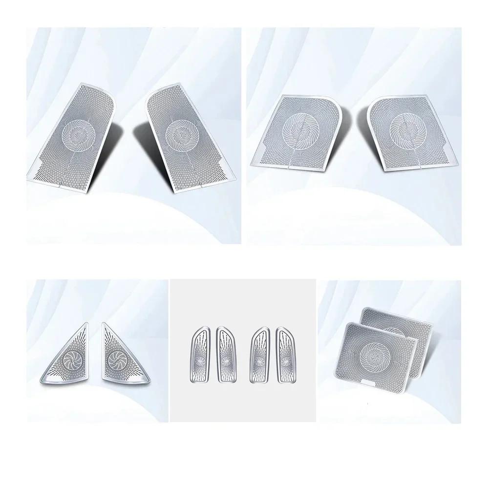 XJGB5 For Mercedes Benz S Class W221 2008-2012 Car Accessories Door Loudspeaker Window Triangle Tweeter Audio Speaker Cover Trim Frame