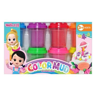 Carrie Clay Play Set of 8, Mixed Colors, Korean Toy Supplies
