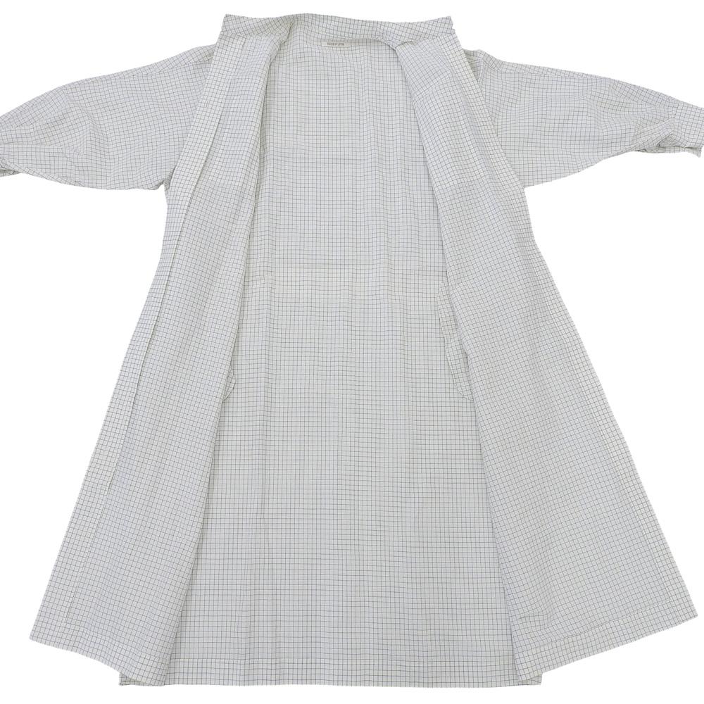 HOUSE OF LOTUS Linen monotone check coat dress, women's, white, size M, stainless steel dress M whiteUsed