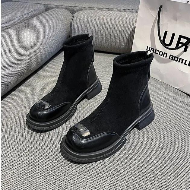 Fashion Over The Knee Boots 2024 Fall New Thin Thin Thick Sole Women's Fashion Simple Thick Heel Elastic Boots