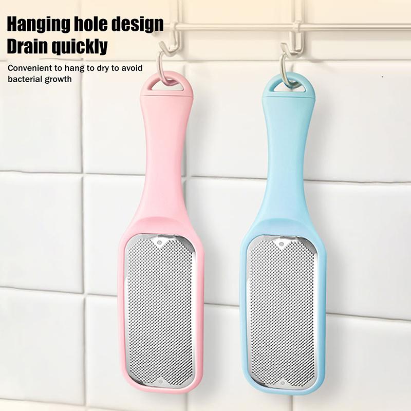1Pcs Pedicure Foot File Tools Professional Dead Skin Callus Removal Stainless Steel Ergonomic Handle For Smooth Feet