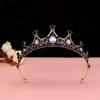 Black Baroque Crown Tiara Bride Eighteen Female Bar Mitzvah Birthday Princess Crown