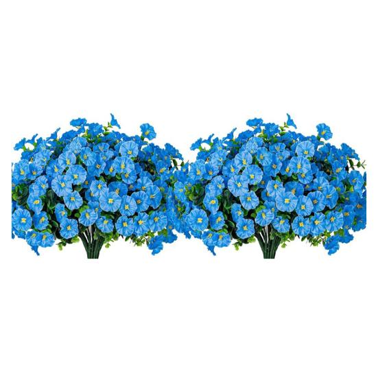 

12 шт. искусственный цветок ипомеи устойчивый к ультрафиолетовому излучению реалистичный поддельный цветок свадебная вечеринка в помещении на открытом воздухе сад искусственный цветок украшение