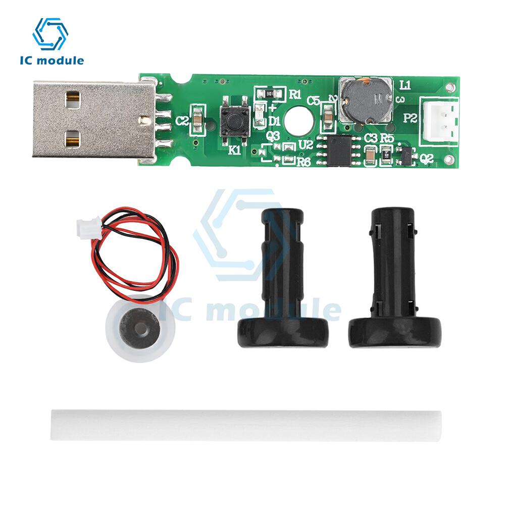 1.5-2W USB Mini Tek Sprey Nemlendirici Atomizasyon Modülü Ultrasonik Atomize Edici Nemlendirici Modülü Hava Atomizasyon Sürücü Kartı