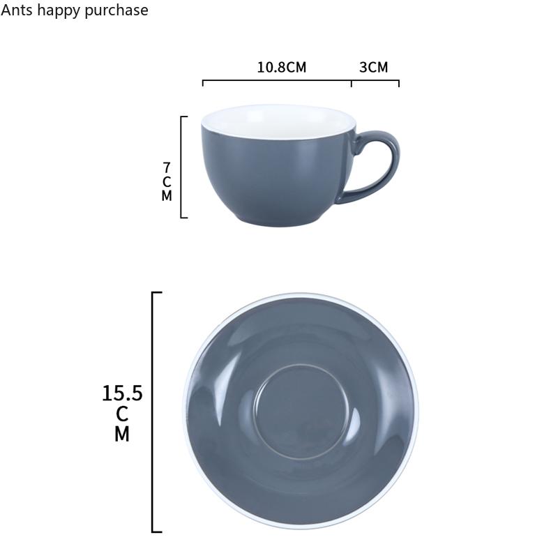 350 ml große Keramiktasse, Kaffeetasse und Untertasse, Milchteetasse, Nachmittagsteetassen, Bürokaffeetasse, Milchbecher, Teebecher